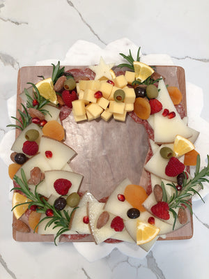 Holiday Cheese Wreath